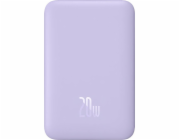 Powerbanka Baseus Magnetic Mini 10000mAh, USB-C  20W MagSafe (fialová)