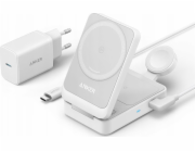 MAGGO 15W MAGNETICKÁ STANICE 3 V 1 BÍLÁ