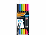 BIC PENS 2-STR 6-COL BC INTENSITY POUZDRO