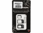 M-Life Nano Sim adaptér 3v1 černý (GSM0517)