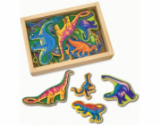 Dřevěné magnety Melissa & Doug – dinosauři (10476)