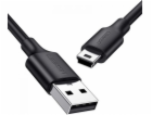 Ugreen kabel USB - mini USB 480 Mbps 2 m US132 (černý)