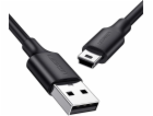 Ugreen kabel USB - mini USB 480 Mbps 1,5m (černý)