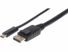 Manhattan USB-C – DisplayPort USB kabel 1 m černý (152471)