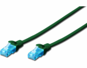 Digitus Patchcord DIGITUS UTP kat. 5e 30m PVC zelený