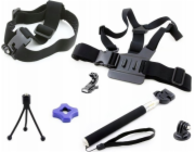 Xrec Monopod / Head Strap / Hrudní držák pro Gopro Hero 5 4 3+ 3 + 2 1 / Sjcam / Xiaomi / Xiaoyi