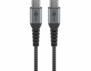 Goobay USB-C – USB-C kabel USB 1 m šedý (49302)