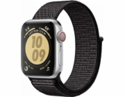 Reflexní pásek Crong Crong – Sportovní pásek Apple Watch 38/40 mm (černý)