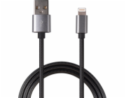 USB kabel 2GO 2GO USB Ladekabel Luxury-grau-100cm pro Apple Lightning