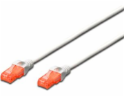 Digitus Patch Cable, CAT 6 UTP, AWG 26, měď, bílý 1m