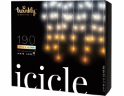 Inteligentní rampouchy Twinkly Icicle 190 LED AWW 5x0,7m (TWI190GOP-TEU)