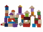 Dřevěná stavebnice Eichhorn Color, 50 kusů
