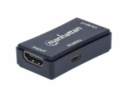 Manhattan HDMI Repeater 4K@60Hz Aktivní zesiluje signál HDMI až na 40m Černá Tříletá záruka Blister
