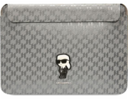 Karl Lagerfeld Saffiano Monogram Ikonik Computer Sleeve 14" Silver Stylové pouzdro určené pro notebook/tablet. Precizní provedení a stylový vzhled jsou přednostmi výrobků Karl Lagerfeld. Značkové pou