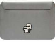 Karl Lagerfeld Saffiano Karl and Choupette Computer Sleeve 14" Silver Nové