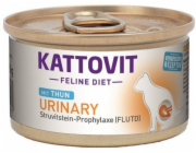 KATTOVIT Feline Diet Urinary Tuna - mokré krmivo pro kočky - 85g
