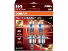 OSRAM NIGHT BREAKER 220 H4 AUTO HALOGENOVÁ ŽÁROVKA 2 kusů