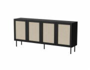 JUTA 4D komoda 4D 200x39 5x90 černá + linol calabria