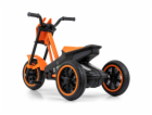 Dětská šlapací motokára Go-kart Milly Mally Rider oranžová