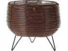 Květináč proutěný na nohách 20,5 x 19,5 cm hnědá KO-43000...