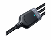 Kabel USB Multi-Use Joyroom S-1T3018A18 3w1 / 3,5A / 0,3 m (černý)