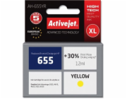 Activejet AH-655YR ink for HP printer; HP 655 CZ112AE replacement; Premium; 12 ml; yellow