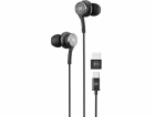 Maxell XC1 USB-C kabelová sluchátka s USB-A adaptérem černá