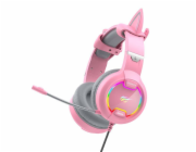 Herní sluchátka Havit GAMENOTE H2233d RGB (růžová)