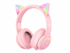 Herní sluchátka ONIKUMA B90 růžová