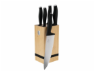 Sada nožů se stojanem BAMBOO 6 ks Matte Black Collection ...