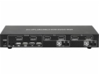 Techly IDATA DP-KVM2 konzolový (KVM) přepínač Černá