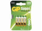 GP alkalická baterie SUPER AAA (LR03) 4BL