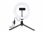 Puluz s držákem na stativ a 20cm LED kroužkem Vlogging PK...