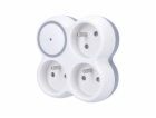 Solight přepěťová ochrana do zásuvky, 570J, 3 zásuvky - PO29
