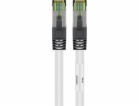 Goobay Patch kabel CAT8.1 S/FTP (PiMF) (bílý, 5 metrů)