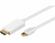 Goobay Adaptérový kabel Mini DisplayPort na HDMI (bílý, 2 metry)