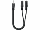 goobay kabel 3,5mm zástrčka > 2x 3,5mm zásuvka