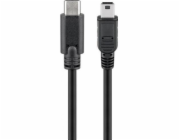 goobay kabel USB 2.0, zástrčka USB-C > zástrčka mini-USB, adaptér