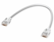 Ubiquiti UniFi Etherlighting Patch Cable 0,15m (UACC-Cable-Patch-EL-0.15M-W) - 0,15m, Cat.6, 2.5Gbps, bílý