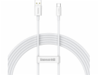 Kabel Baseus Superior Series USB-C, 65W, PD, 2m (bílý)