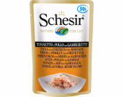 SCHESIR v želé Tuňák a kuře s krevetami - mokré krmivo pro kočky - 50 g