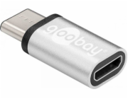 Goobay USB-C - microUSB USB adaptér stříbrný (56636)