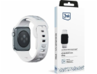 3mk Silicone Watch Strap pro Apple 42/44/45/49 mm White