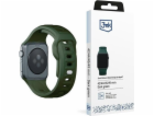 3mk Silicone Watch Strap pro Apple 42/44/45/49 mm Dark Green