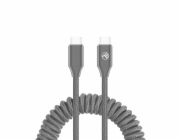 Tellur Rozšiřitelný kabel USB-C na USB-C PD60W až 1,8 m černý