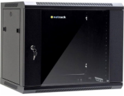 NETRACK 019-090-645-022 wall/hanging cabinet 19 9U/450 mm glass door black remov. side pan.