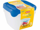 CURVER Fresh&Go Set dóz Modrá/transparentní 3x1.2l