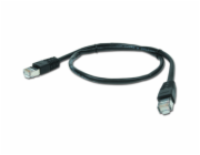 GEMBIRD kabel patchcord CAT6 stíněný FTP 0,5m, černý
