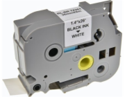 Kompatibilní páska pro tiskárnu štítků, pro Brother, TZE-261, černý tisk/bílý podklad, laminovaná, 8 m, 36 mm