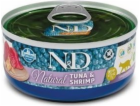 FARMINA N&D Cat Natural Tuna&Shrimp - vlhké krmivo pro ko...